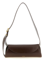Jil Sander Brown Calfskin Shoulder Bag