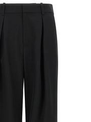 MM6 Maison Margiela Black Polyester Casual Pants