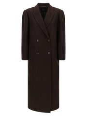Twinset Brown Wool Coat