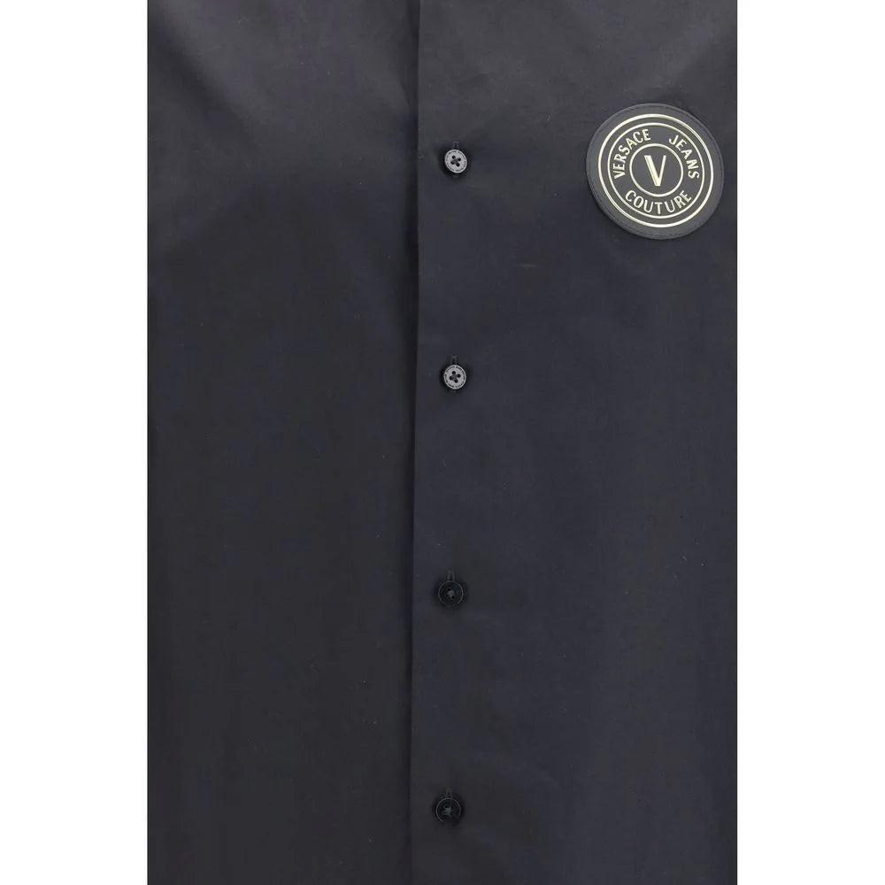 Versace Jeans Black Cotton Shortsleeve Shirt - IT52 | XL - Shirts