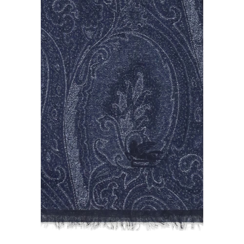 Etro Blue Modal Scarf