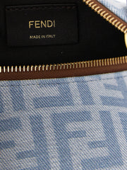 Fendi Blue Cotton Handbag