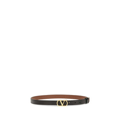 Valentino Garavani Black Lamb Ovis Aries Aries Regular Belt