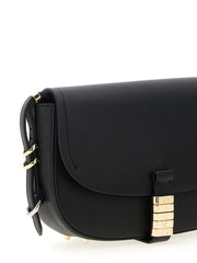 PINKO Black Calfskin Crossbody Bag