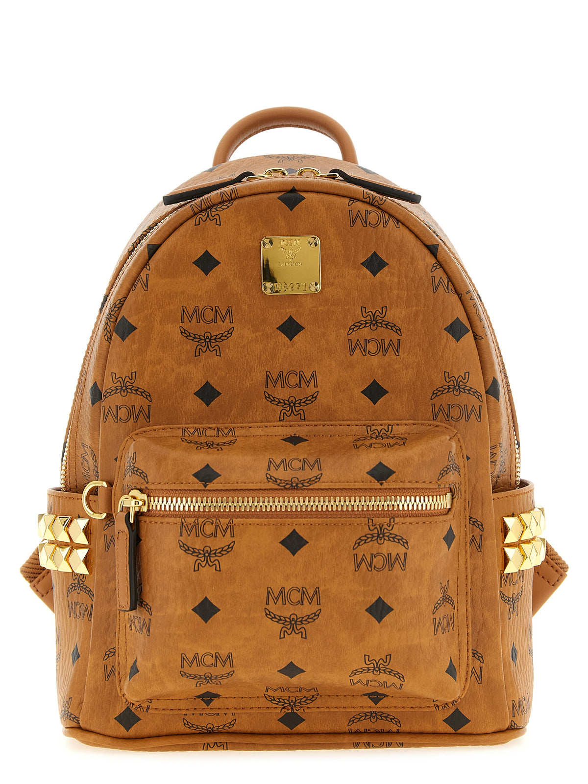 MCM Brown Polyethylene Backpack