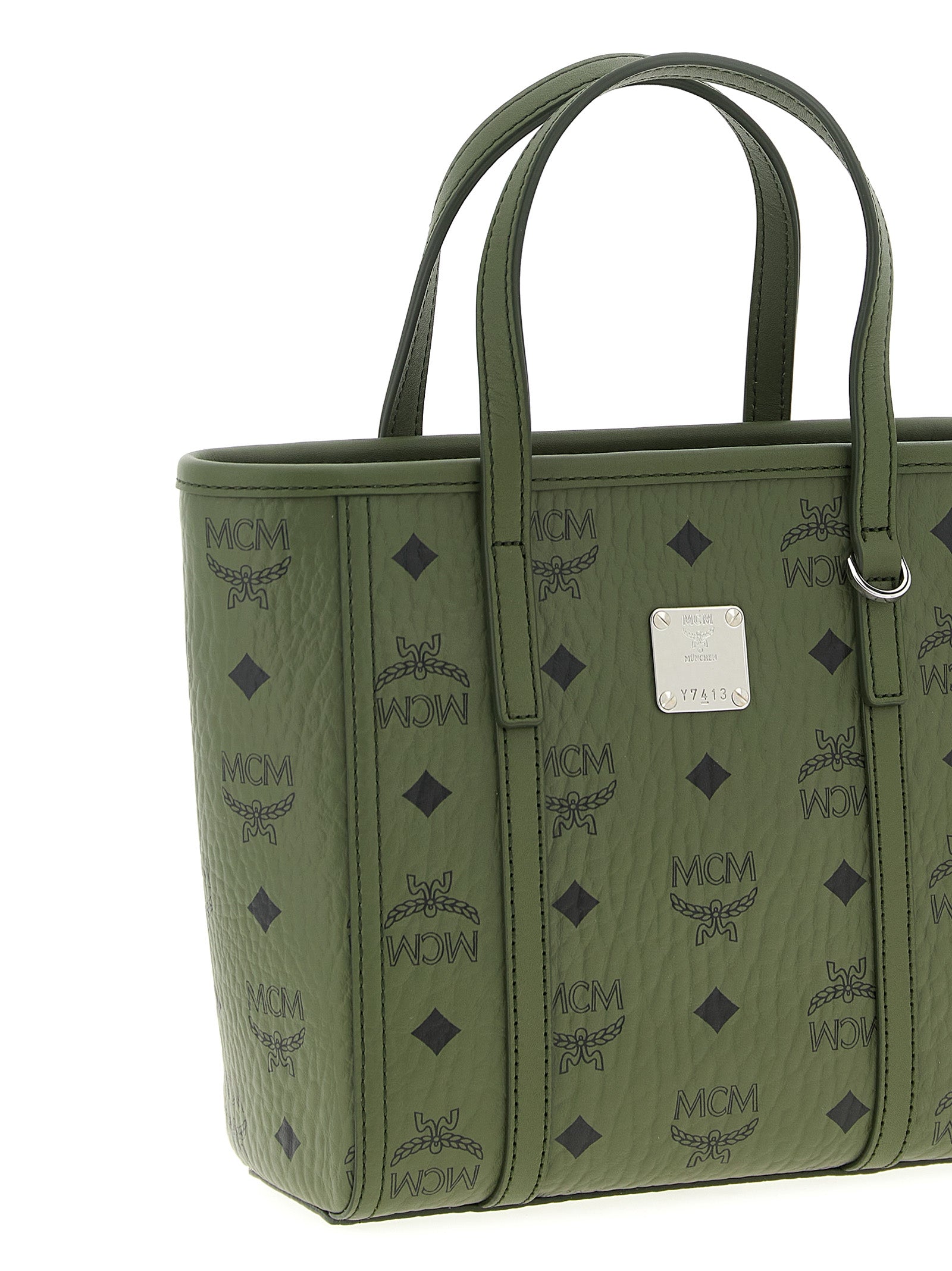 MCM Bicolor Polyethylene Tote Bag
