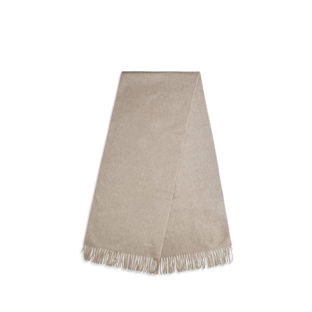 Max Mara Beige Cashmere Scarf
