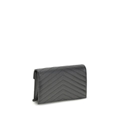Saint Laurent Black Calf Leather Bos Taurus Wallet