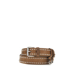 Miu Miu Brown Suede Leather Regular Belt