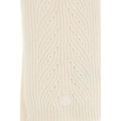 Moncler Beige Wool Oves Aries Foulard