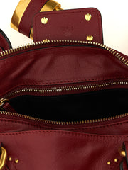 Chloé Bordeaux Buffalo Leather Shoulder Bag