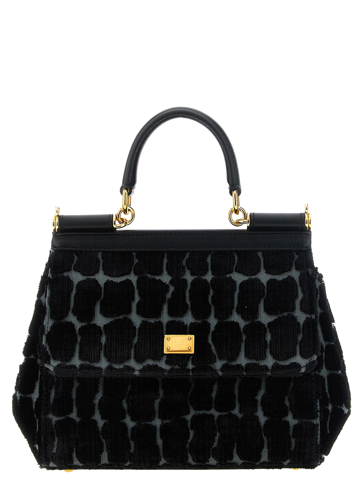 Dolce & Gabbana Black Cotton Handbag