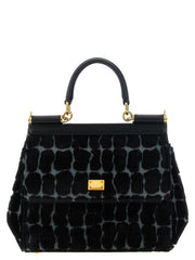 Dolce & Gabbana Black Cotton Handbag