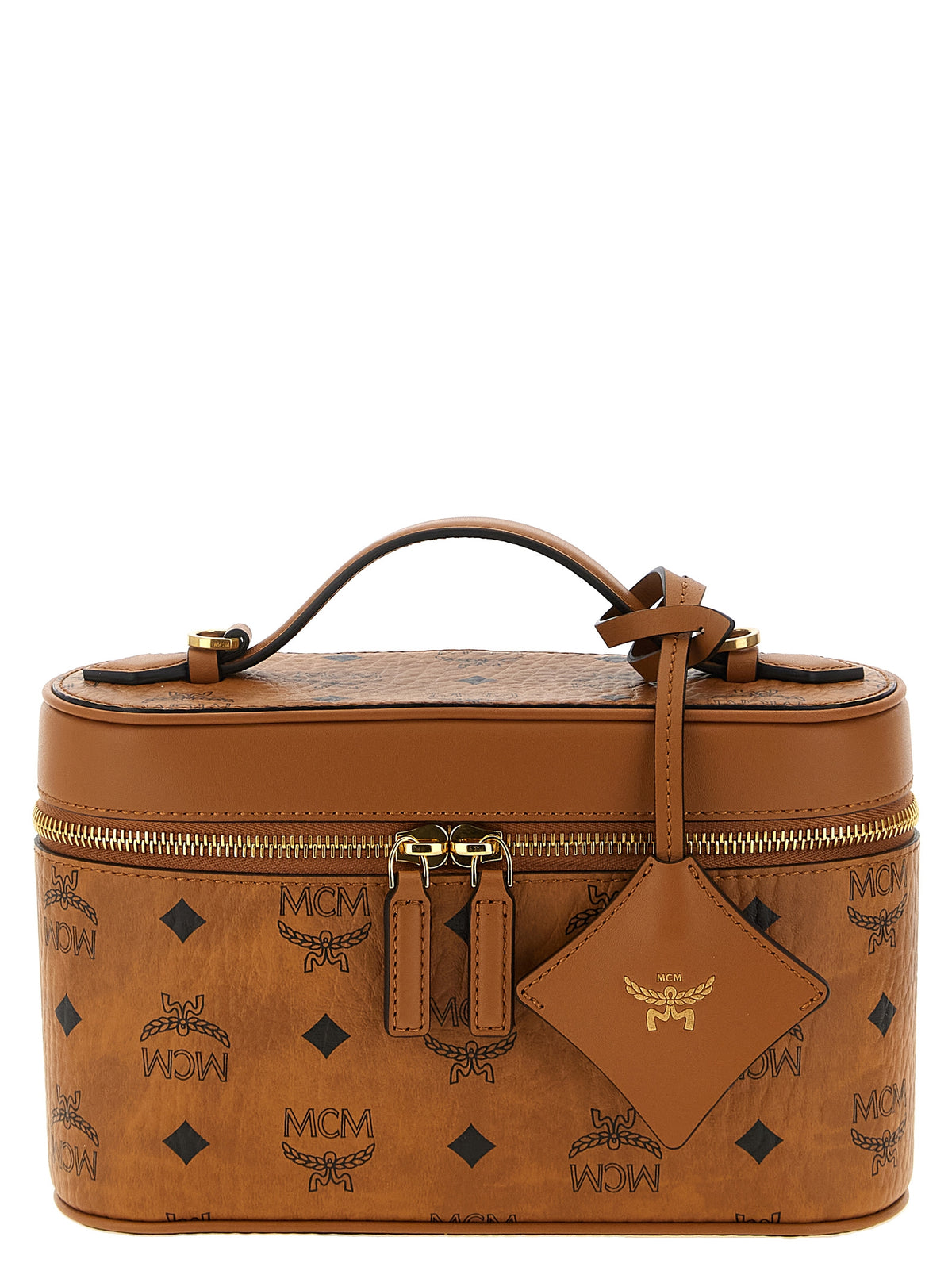 MCM brown polyethylene crossbody bag