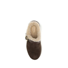 Chloé Brown Calf Leather Bos Taurus Mules