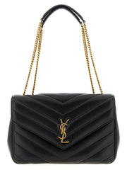 Saint Laurent Black Lamb Leather Shoulder Bag
