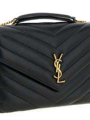 Saint Laurent Black Lamb Leather Shoulder Bag