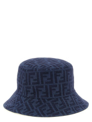 Fendi Blue Cotton Bucket Hat