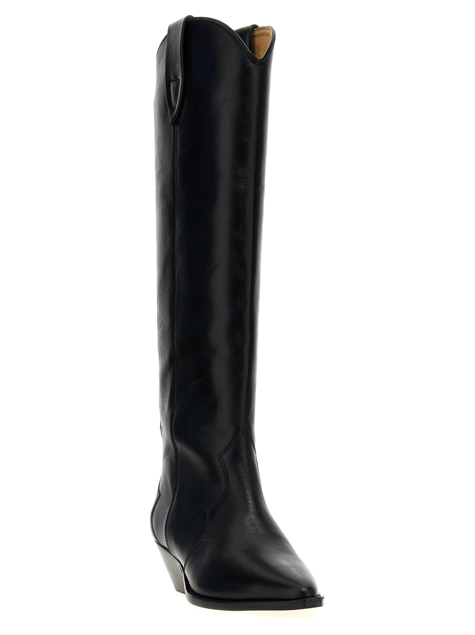 Isabel Marant Black Calfskin Chelsea Boots