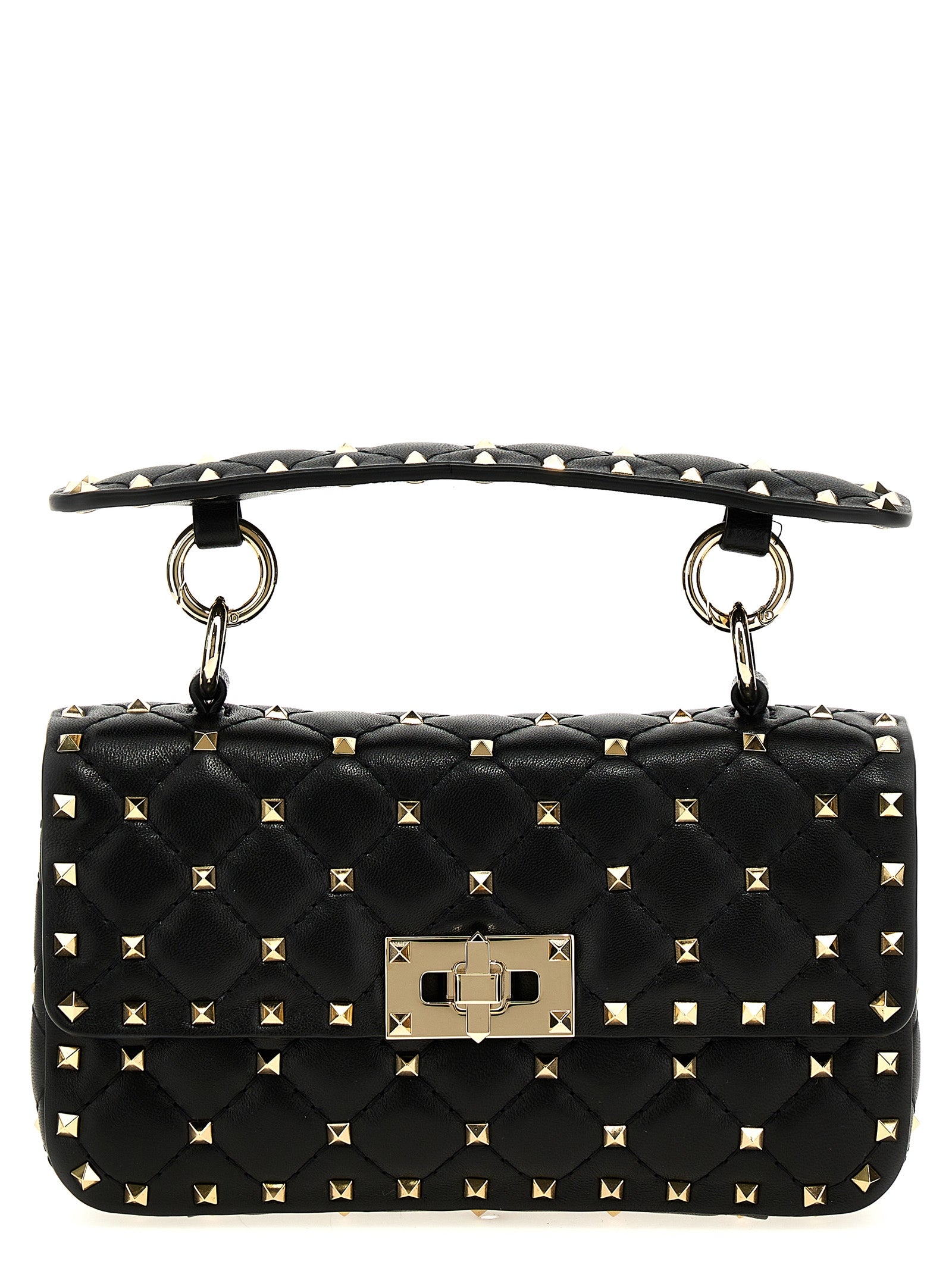 Valentino Garavani Black Lamb Leather Handbag