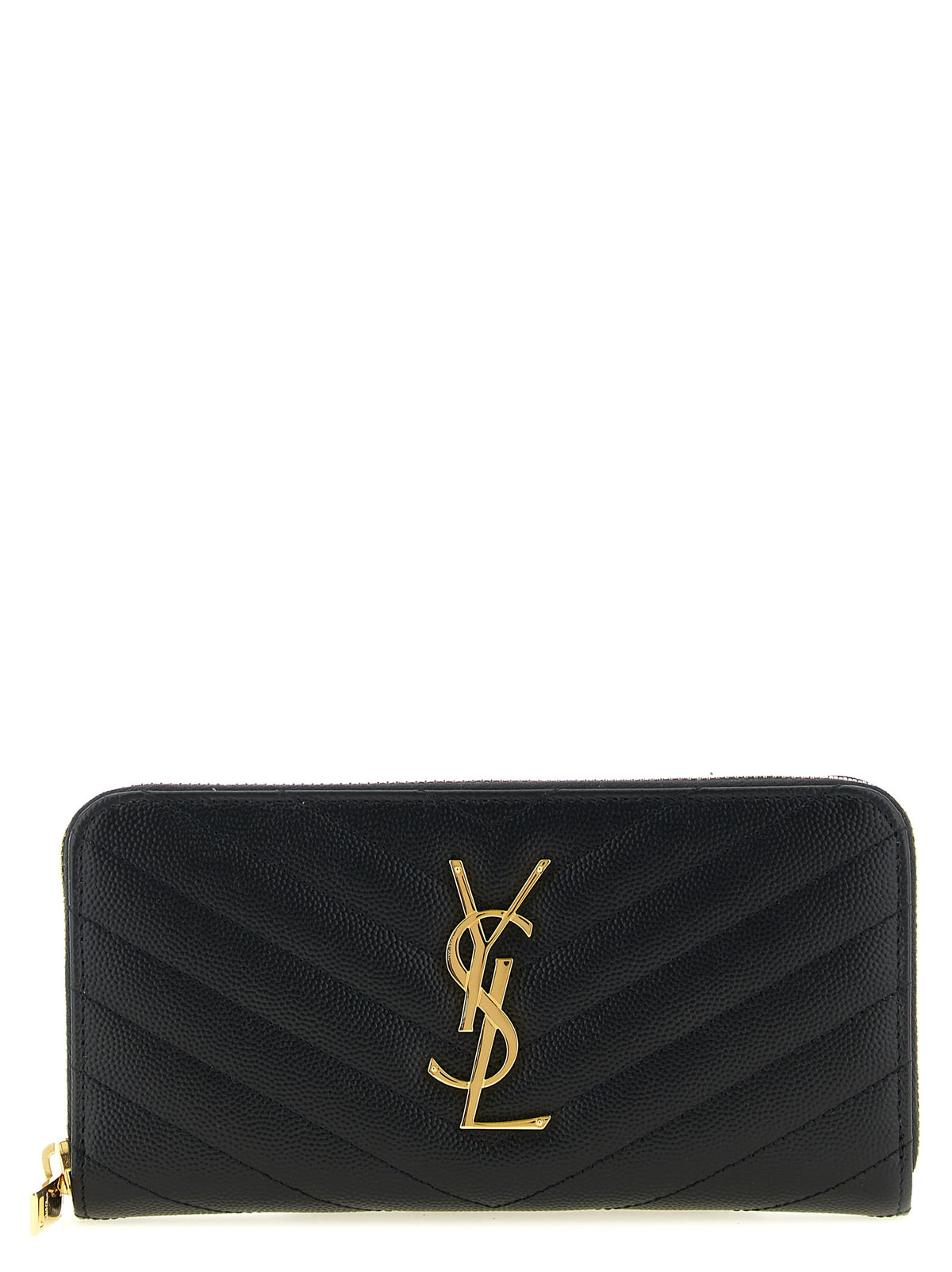 Saint Laurent Black Calfskin Cardholder