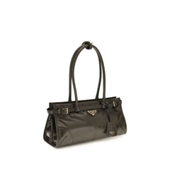 Prada Black Calf Leather Bos Taurus Handbag