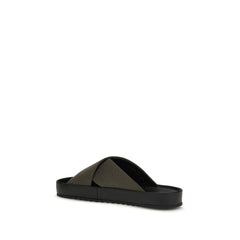 Fendi Bicolor Polyester Flat Sandals