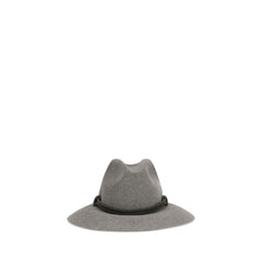 Brunello Cucinelli Gray Eco Fabric Fedora