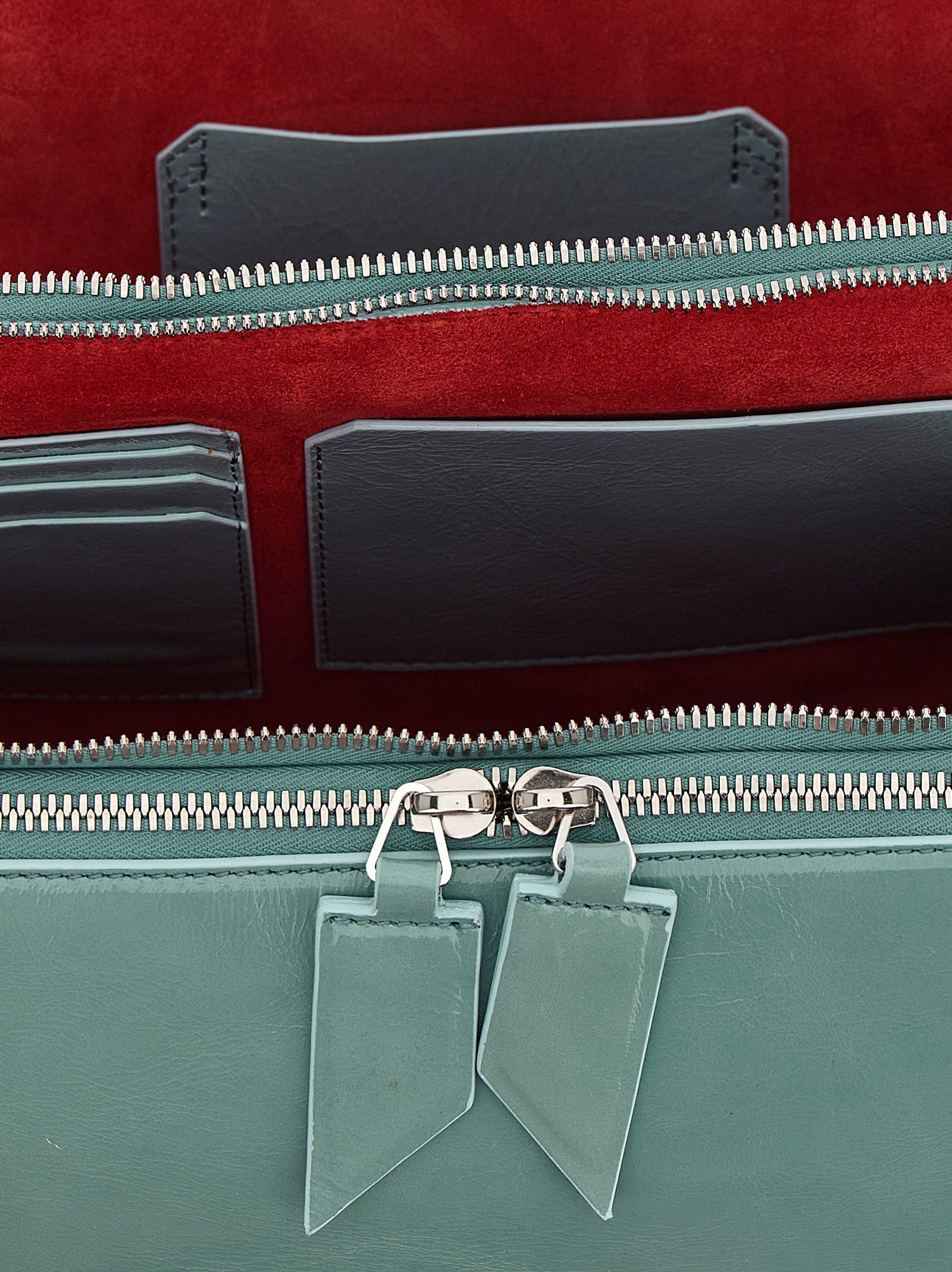 The Attico Blue Calfskin Shoulder Bag