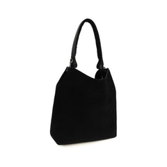 Vivienne Westwood Black Suede Leather Shoulder Bag