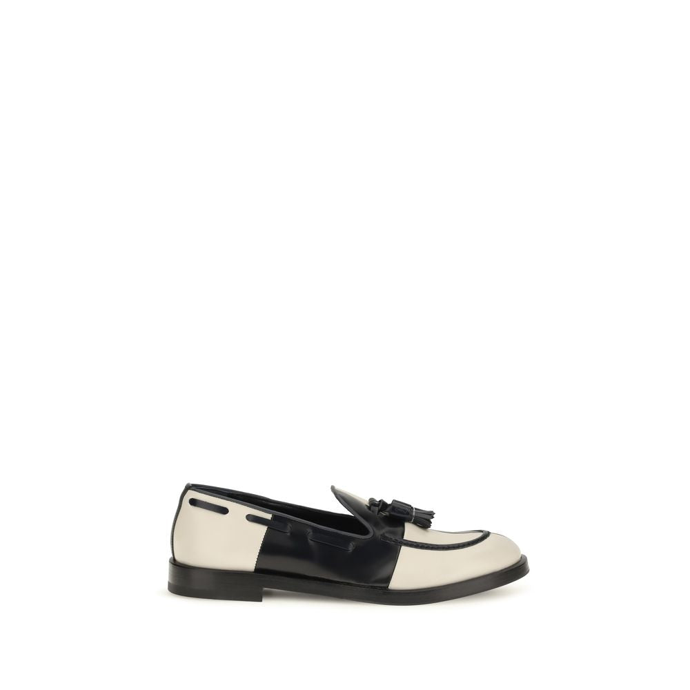 Fratelli Rossetti Multicolor Calf Leather Bos Taurus Slip-On Loafers
