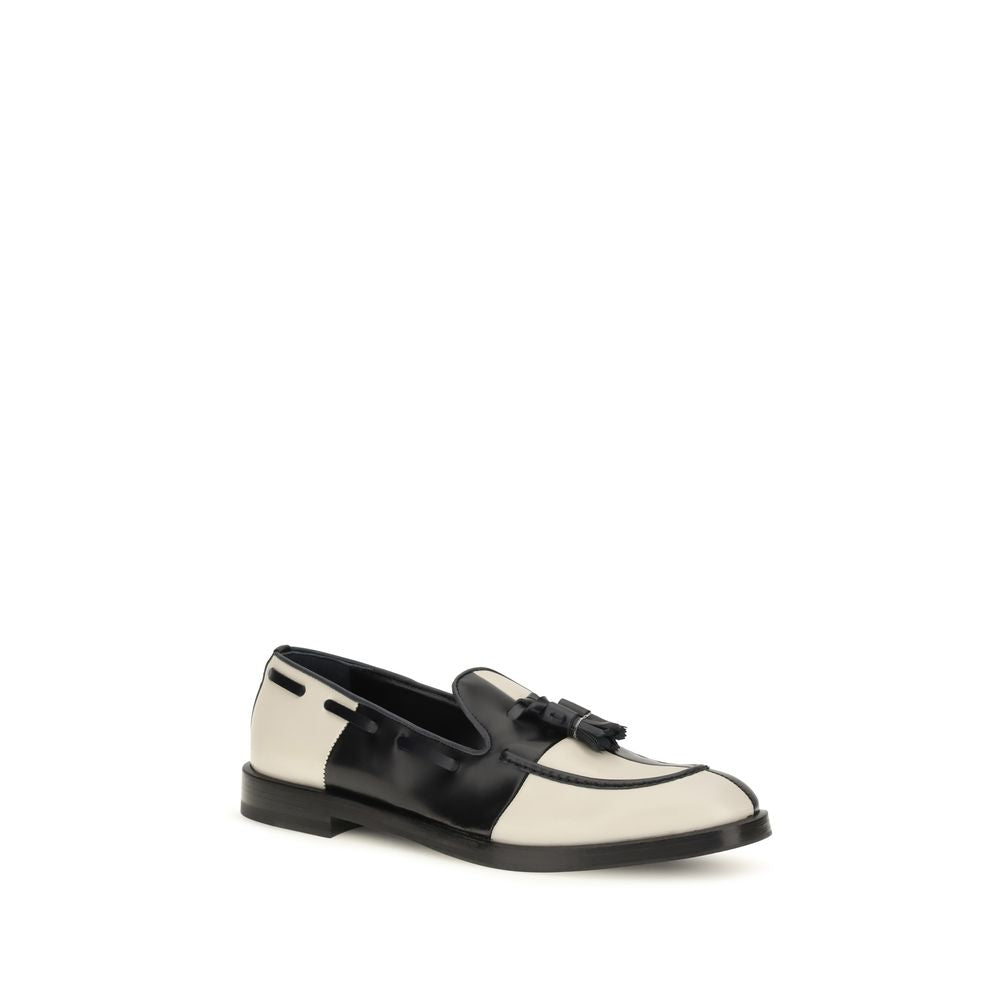 Fratelli Rossetti Multicolor Calf Leather Bos Taurus Slip-On Loafers