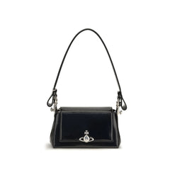 Vivienne Westwood Black Calf Leather Bos Taurus Handbag