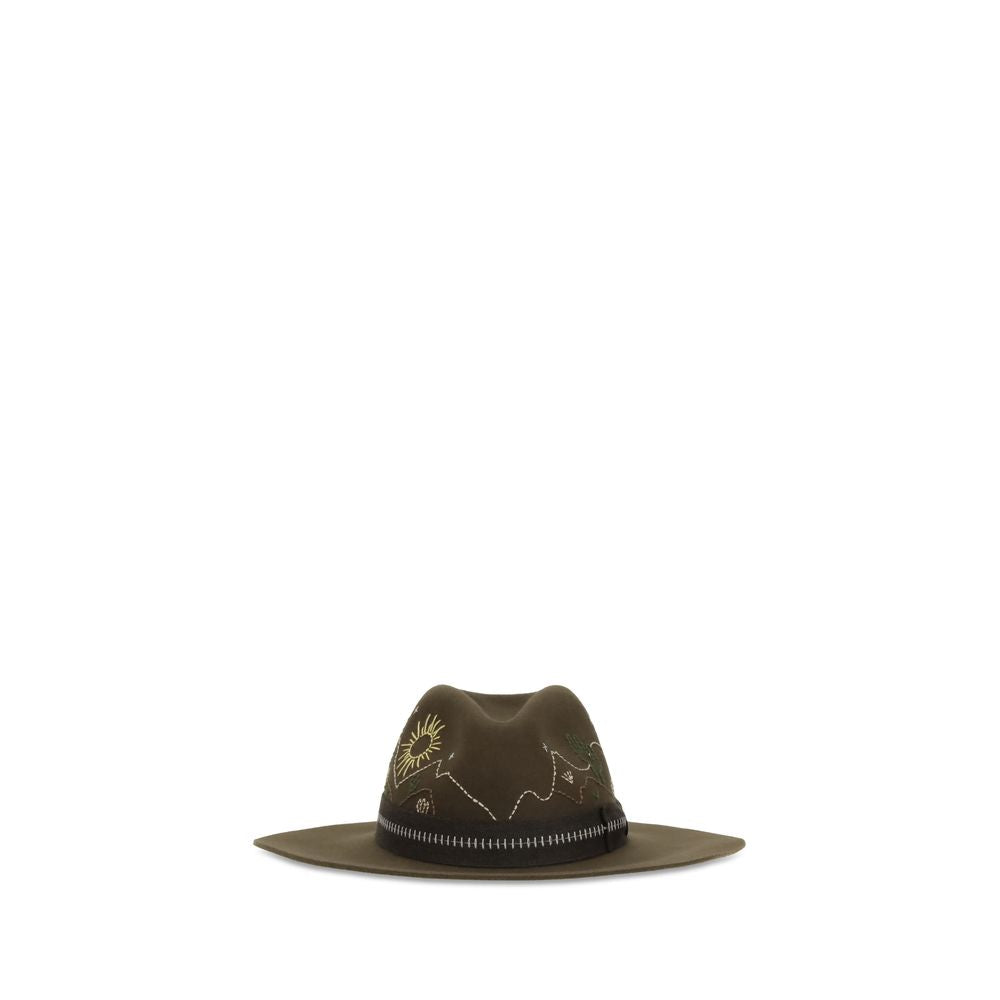 Golden Goose Bicolor Wool Oves Aries Fedora