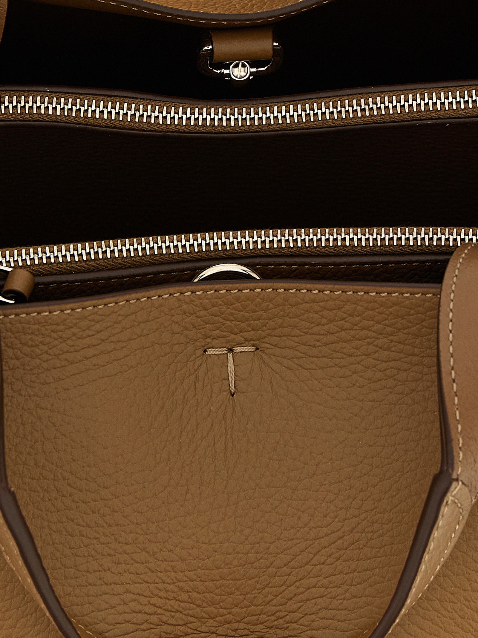 Tod's Brown Calfskin Handbag