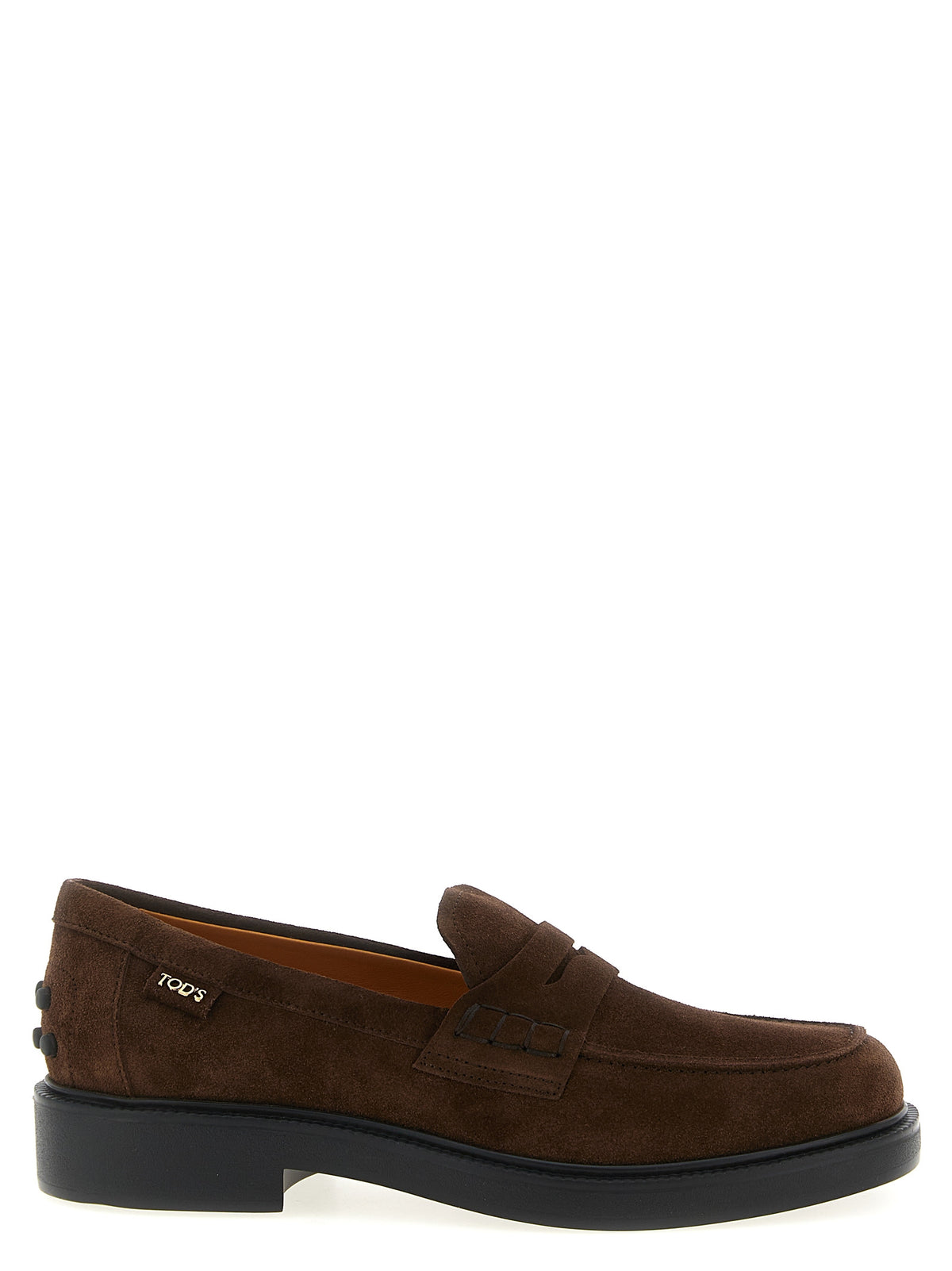 Tod's Brown Calfskin Slip-On Loafers