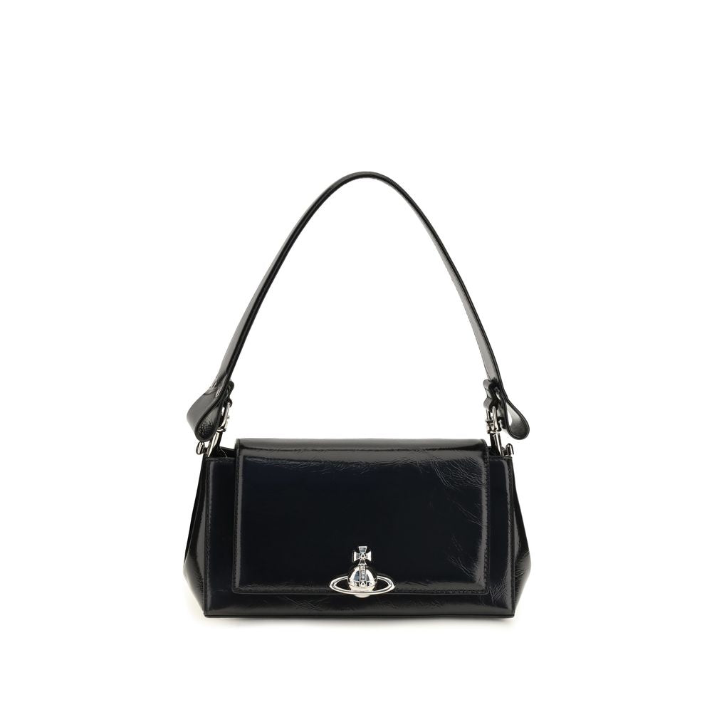 Vivienne Westwood Black Calf Leather Bos Taurus Handbag
