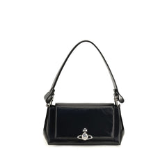 Vivienne Westwood Black Calf Leather Bos Taurus Handbag