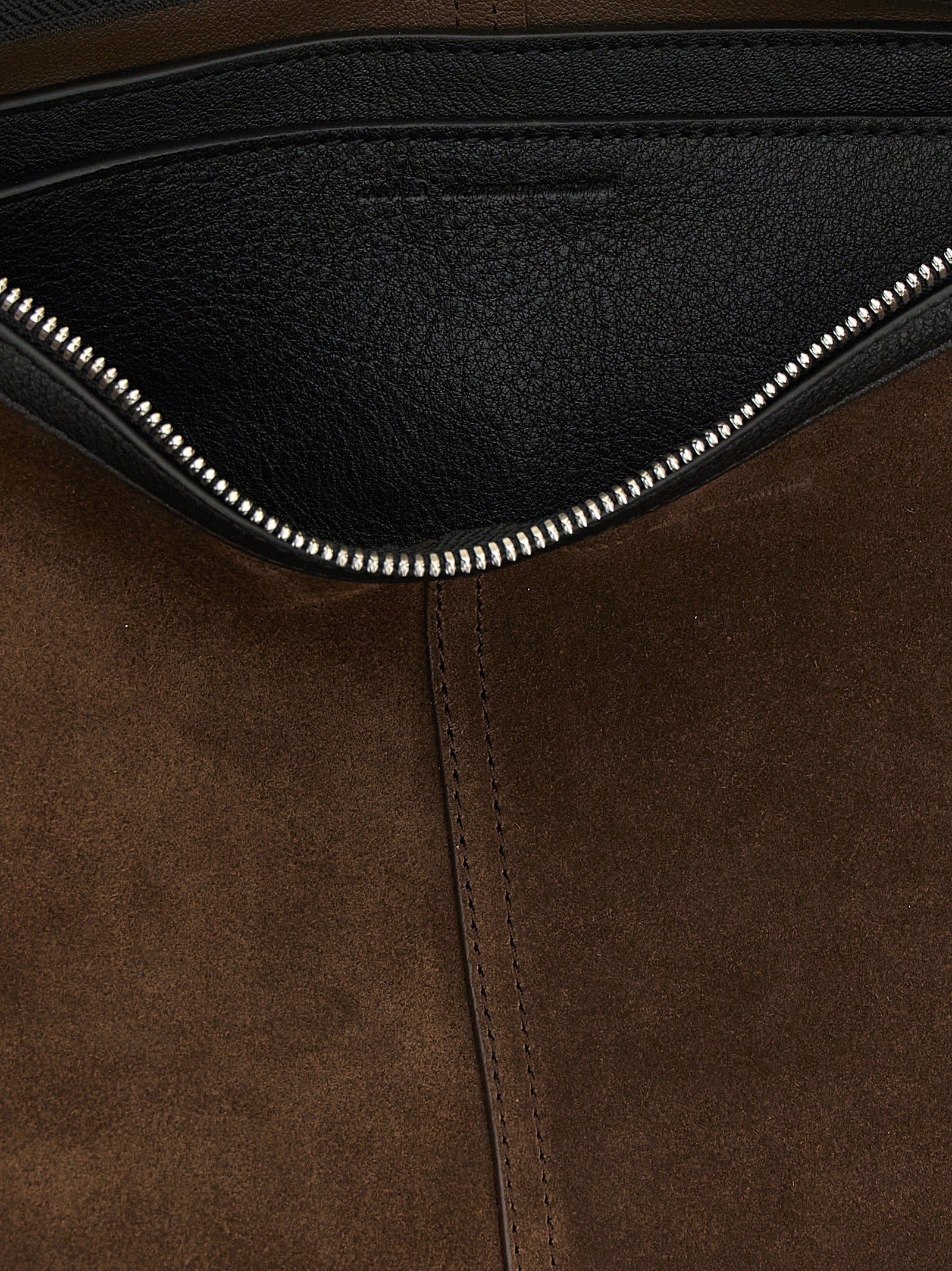 Ami Paris Brown Cowhide Crossbody Bag