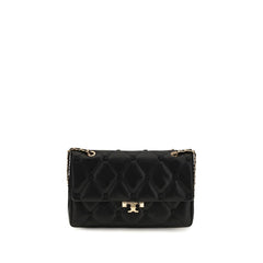 Tory Burch Black Lamb Ovis Aries Shoulder Bag