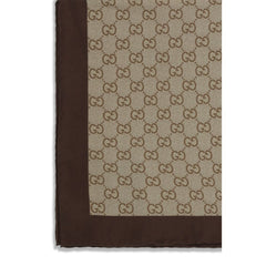 Gucci Beige Silk Foulard