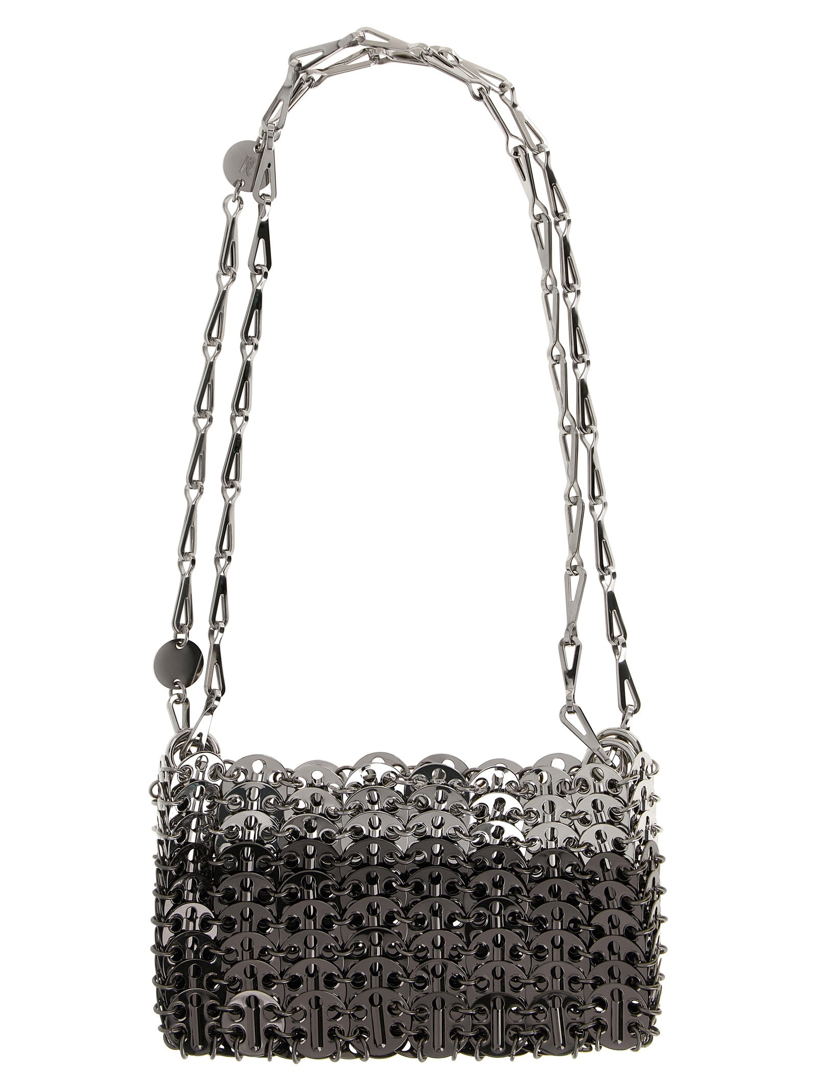 Paco Rabanne Silver Stainless Steel Shoulder Bag