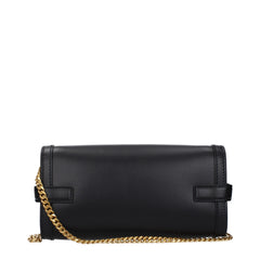 Balmain Black Leather Clutch Bag