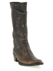 Khaite Brown Calfskin Chelsea Boots