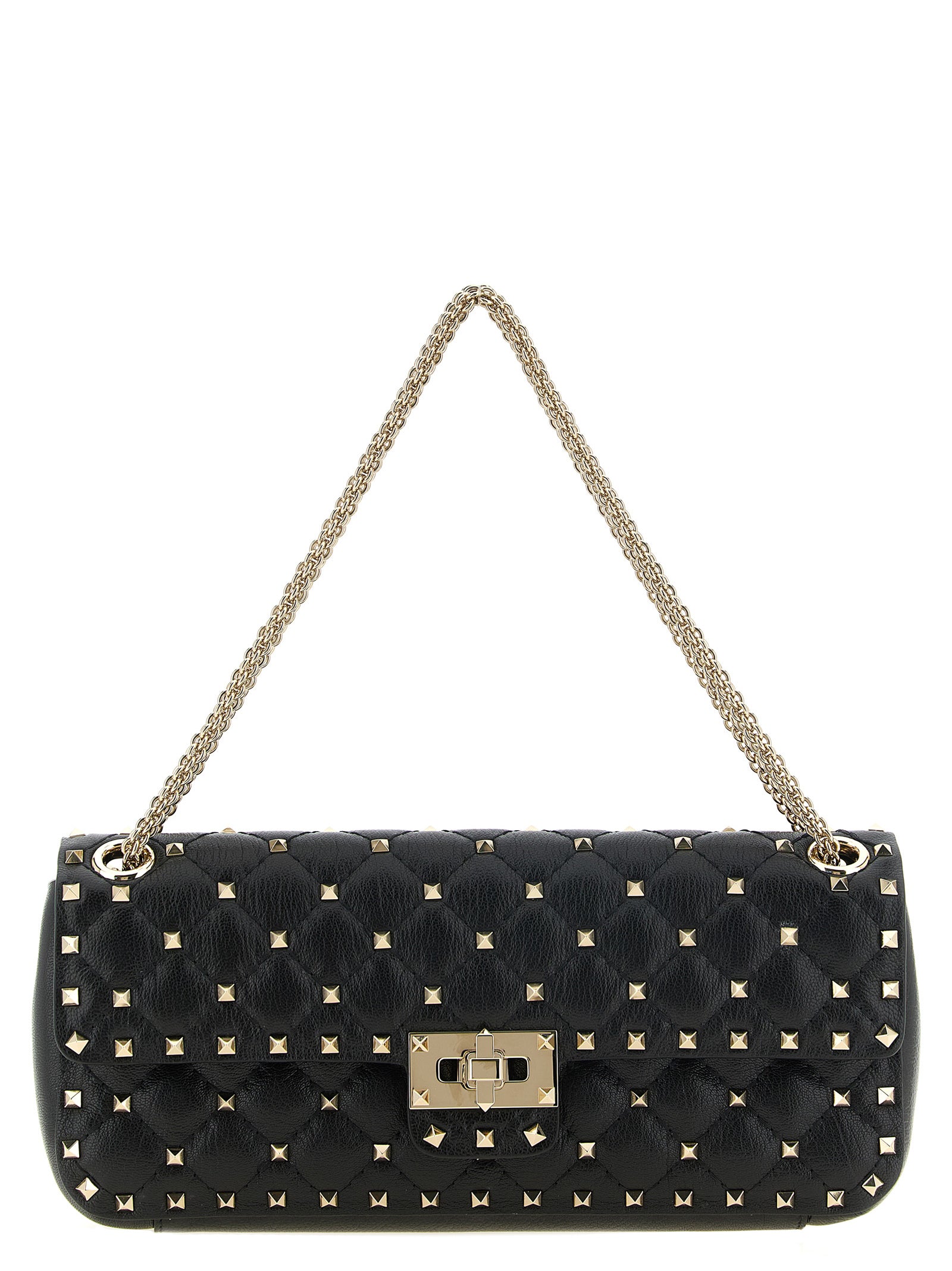 Valentino Garavani Black Goatskin Shoulder Bag