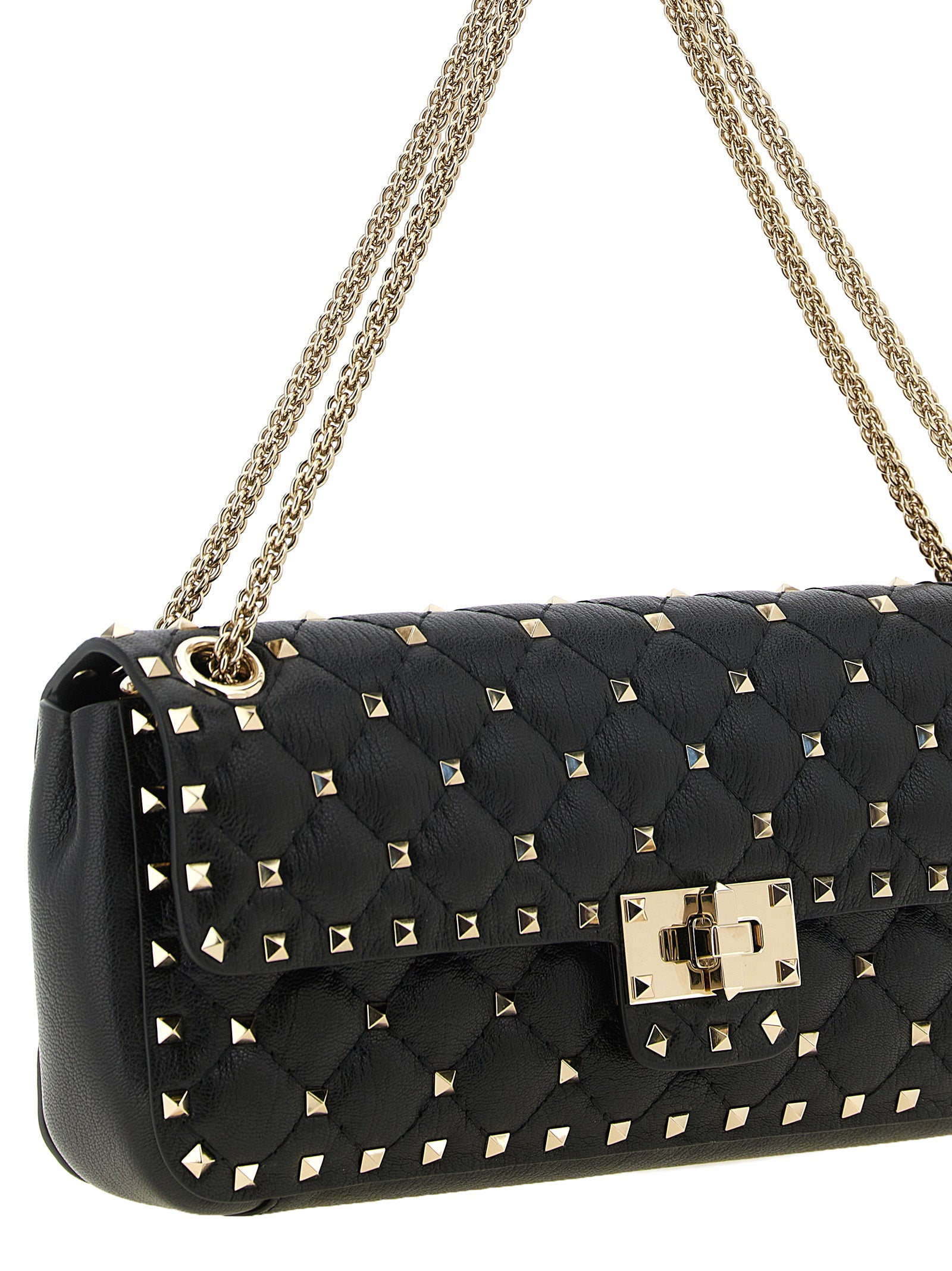 Valentino Garavani Black Goatskin Shoulder Bag