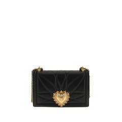 Dolce & Gabbana Black Lamb Ovis Aries Shoulder Bag