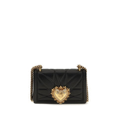 Dolce & Gabbana Black Lamb Ovis Aries Shoulder Bag