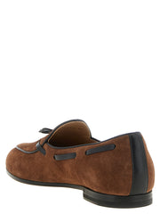 Valentino Garavani Brown Calfskin Slip-On Loafers