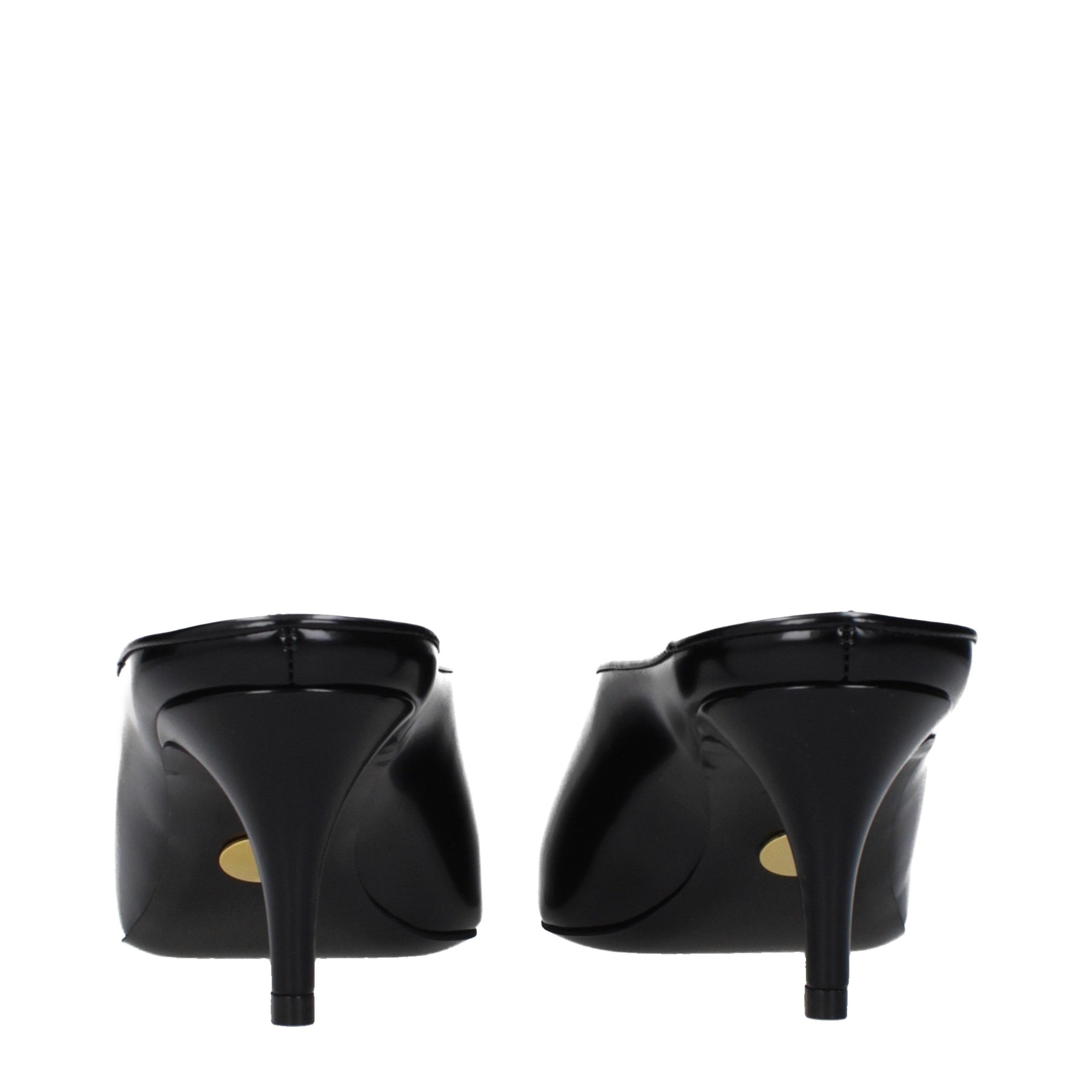 Stella McCartney Black Leather High Heel Pumps